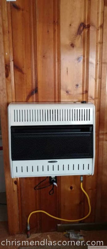 Vent-less heater wall mounted