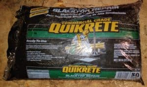 Quikrete driveway cold patch