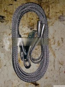 Garage door safety cables