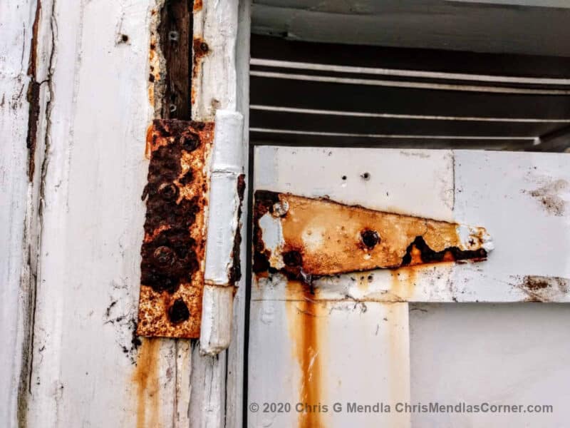 Replacing an outside shower door. - Chris Mendla's Corner